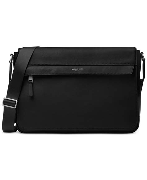 michael kors large messenger bag odin|Michael Kors Men's Odin Resina Large Messenger Bag .